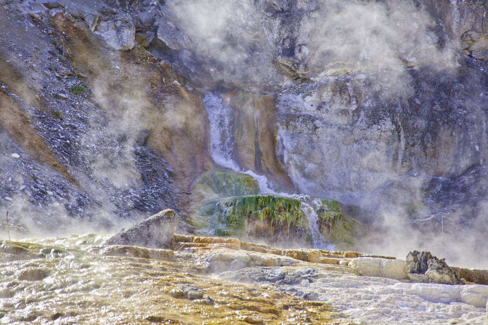 Canon EOS 5D Mark II + Canon EF 28-300mm F3.5-5.6L IS USM sample photo. Geyser, yellowstone, volcano photography