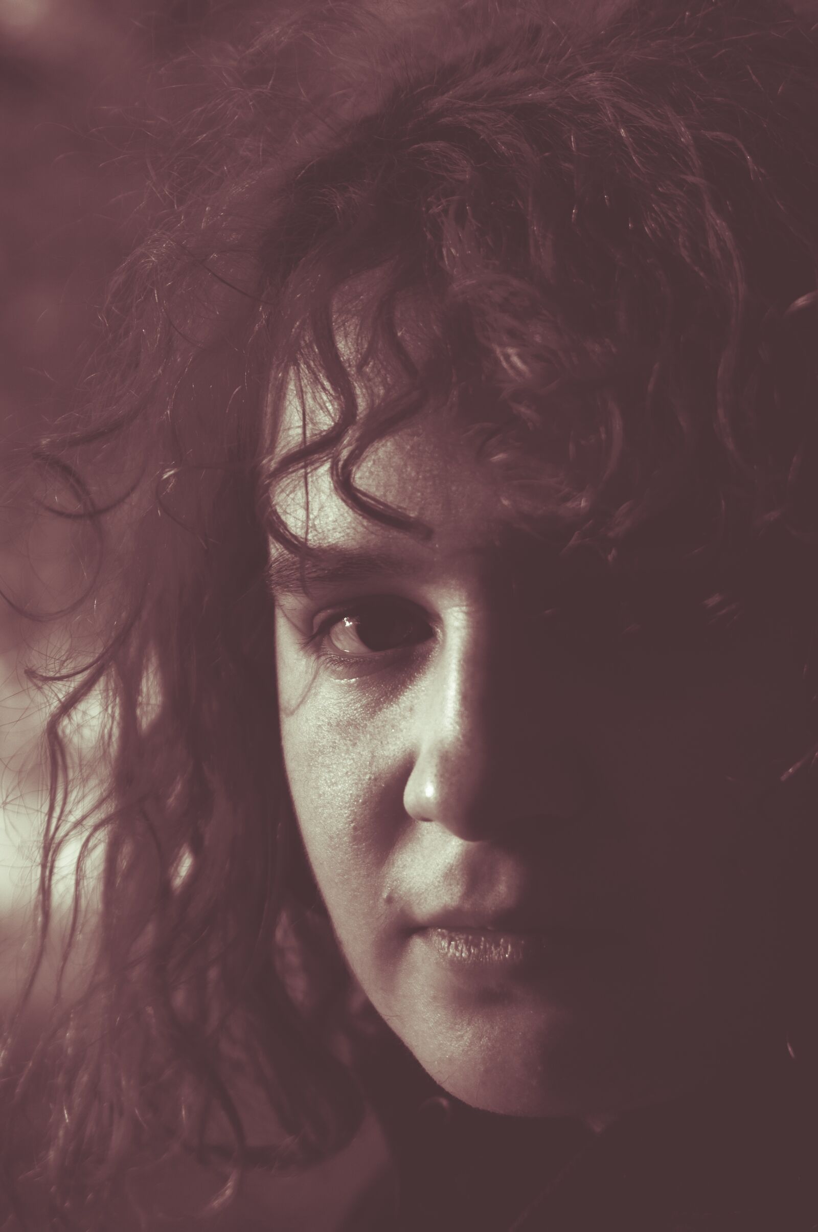 Nikon D90 sample photo. Sepia, face, portrait photography