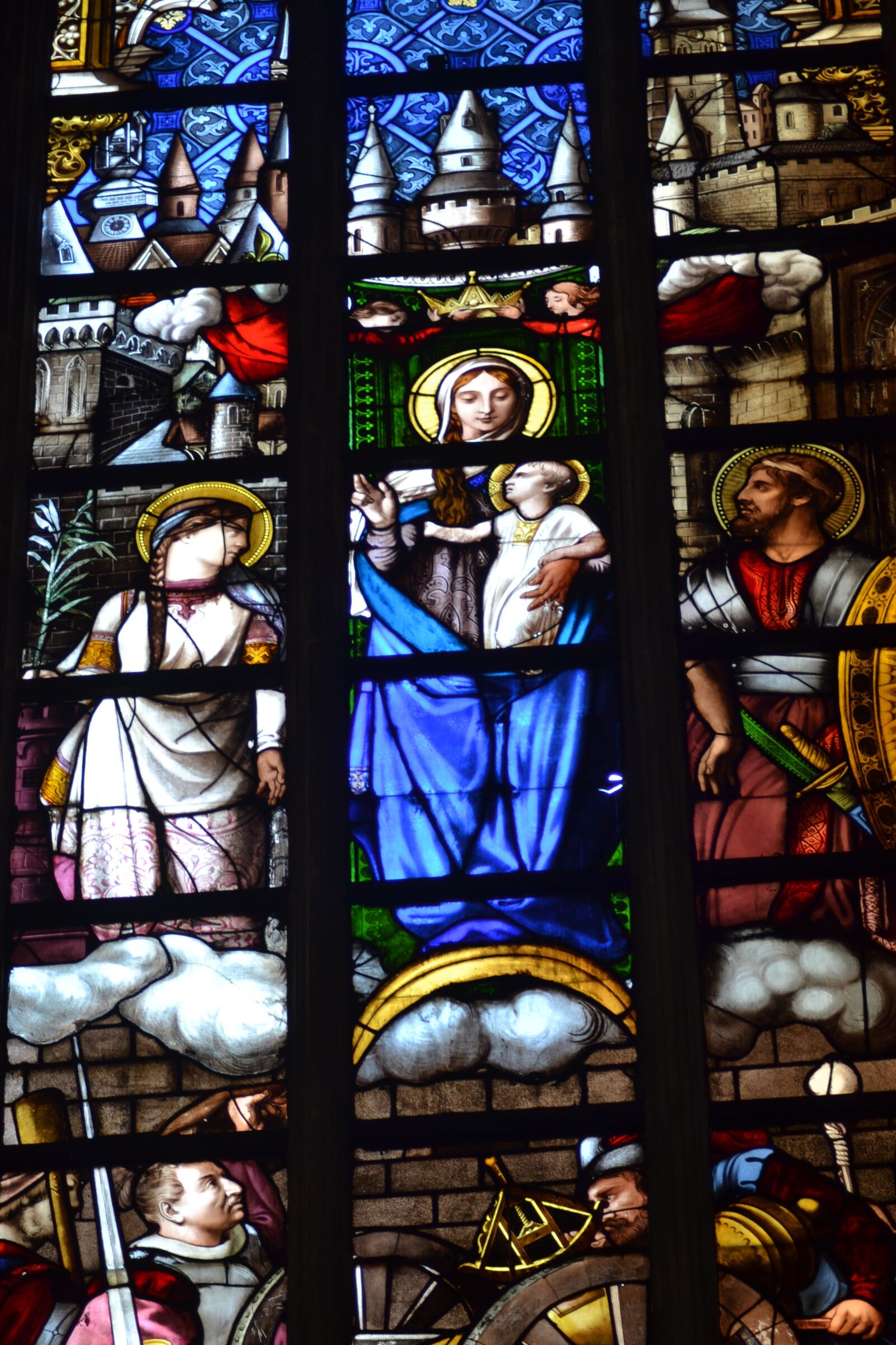 Nikon D3100 sample photo. Stained glass, window, church photography