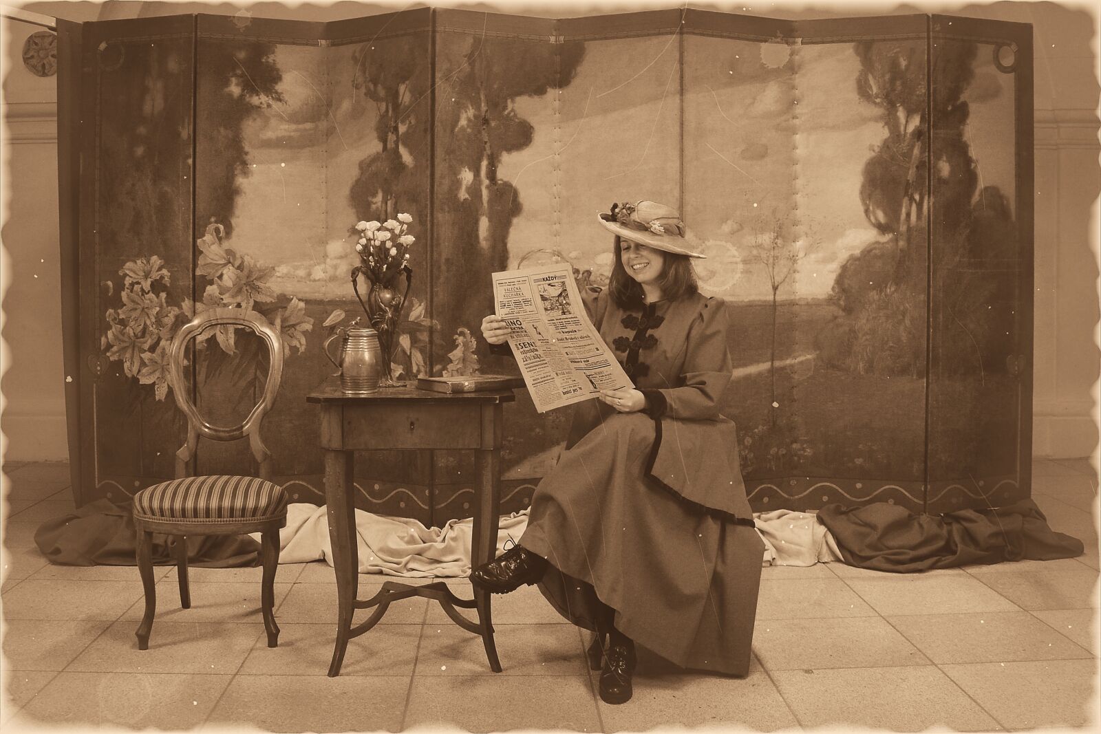 Nikon D5100 sample photo. Sepia, history, atelier photography