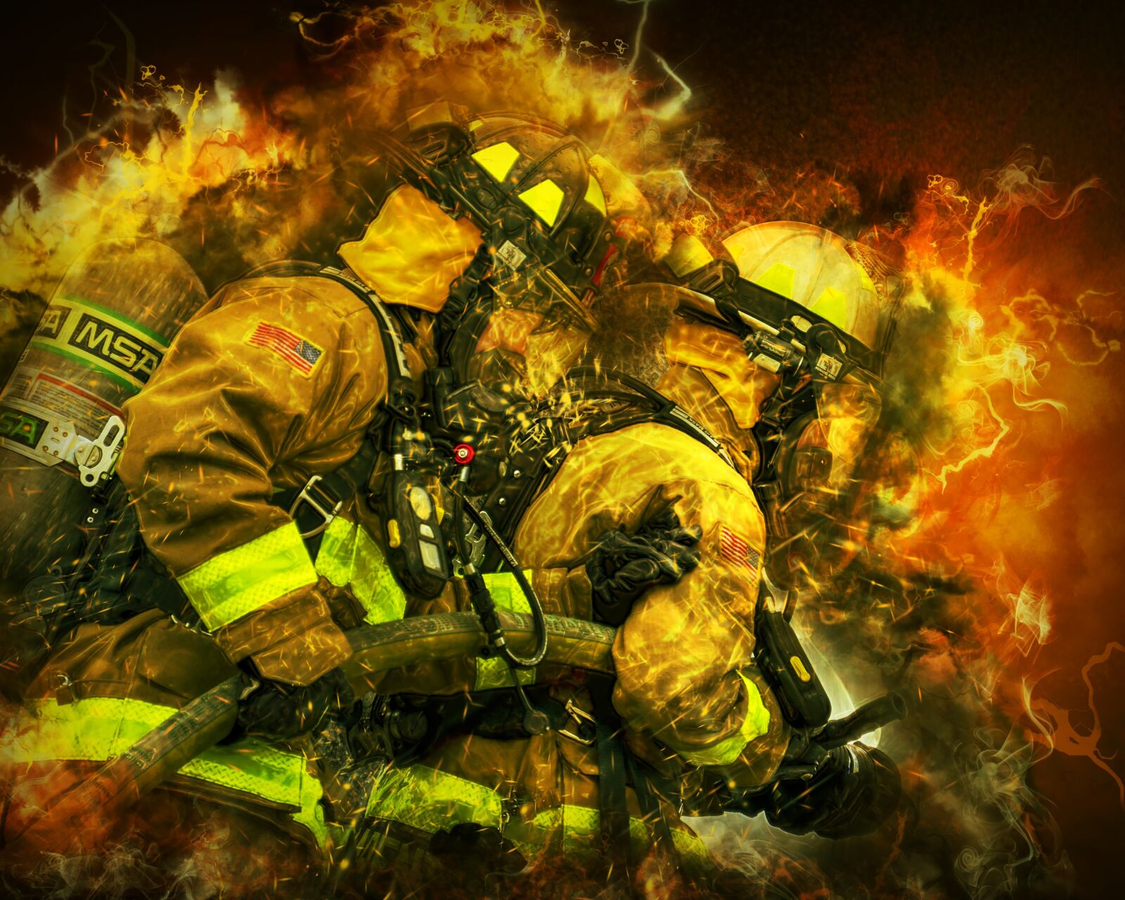 Nikon D4 sample photo. Fire fighters, fire, portrait photography