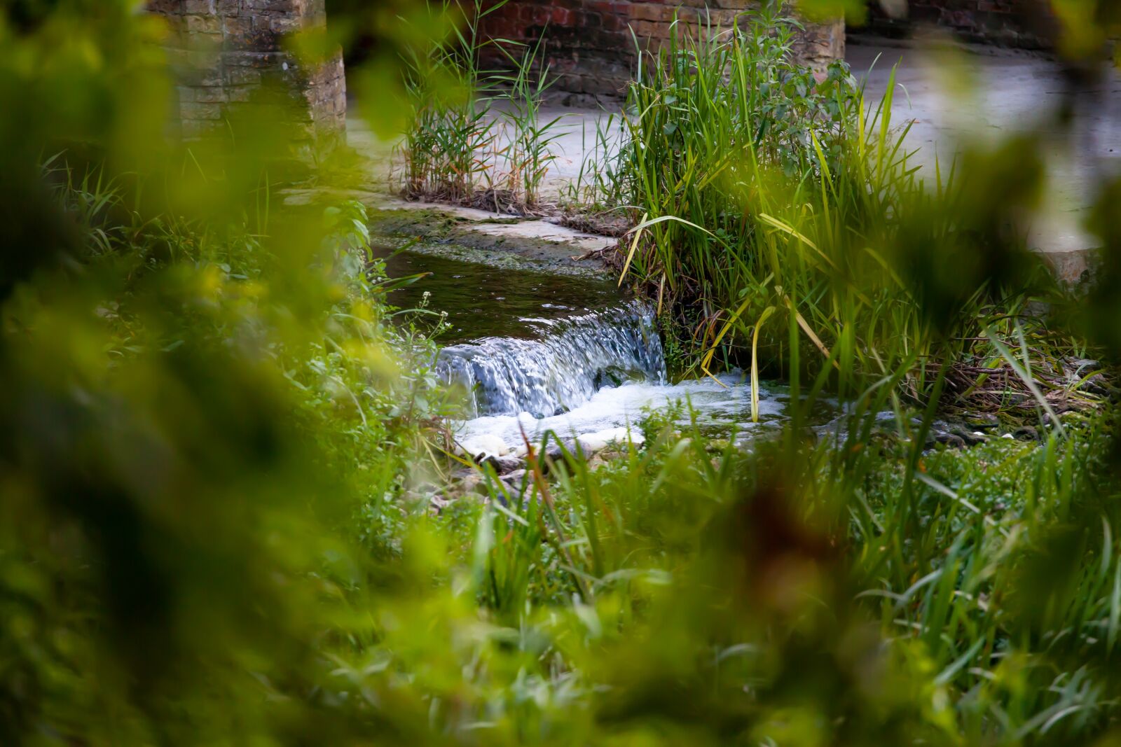 Canon EF 70-200mm F4L USM sample photo. Stream, brook, victorian bridge photography