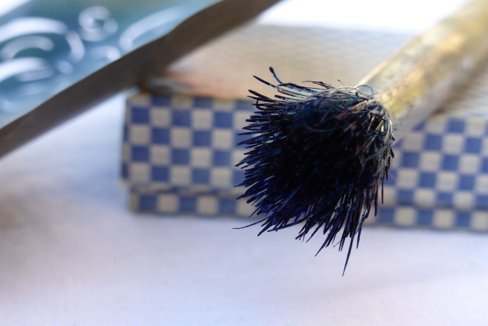 Panasonic DMC-TZ41 sample photo. Brush, blue, fibers photography