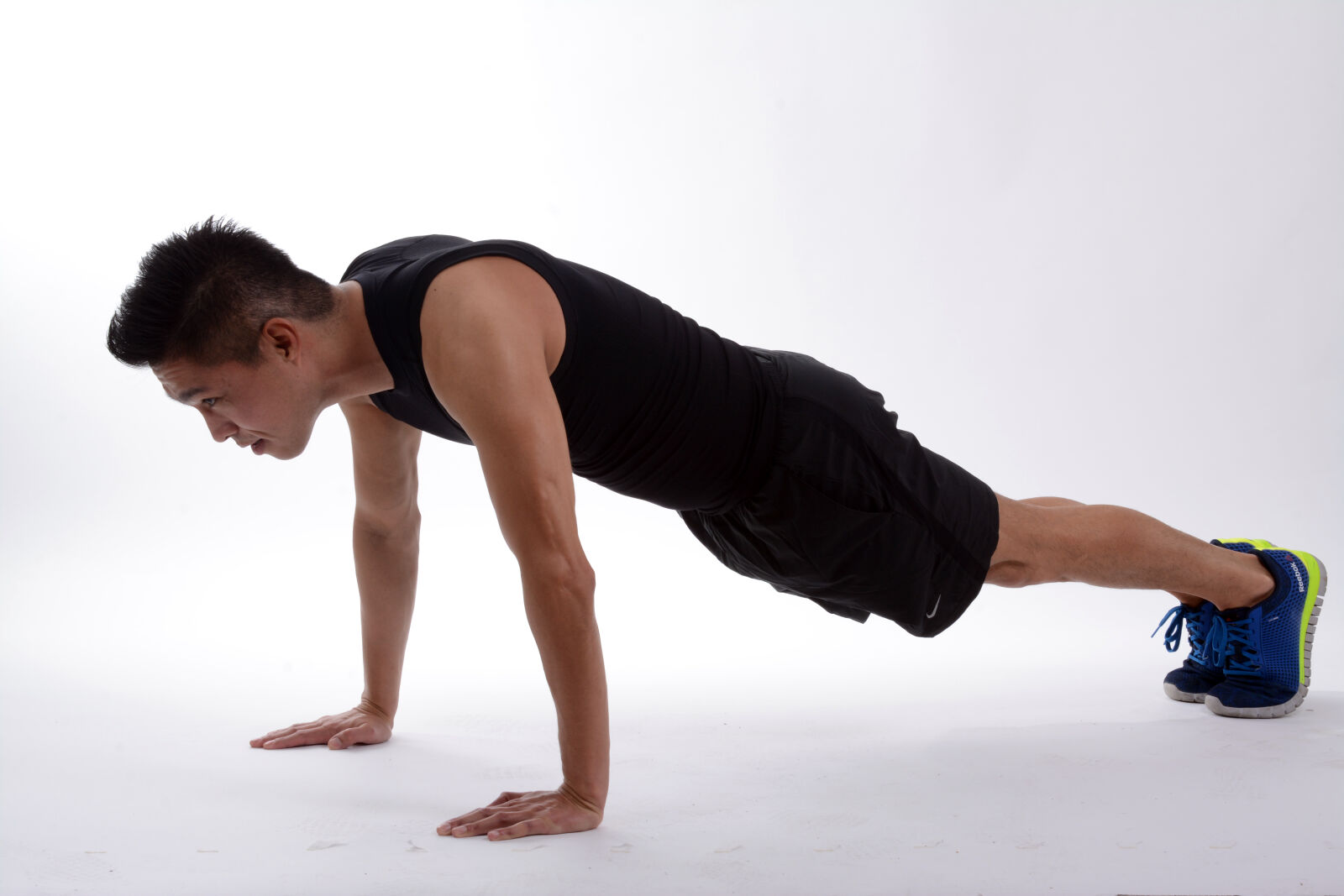 Nikon D7100 sample photo. Body, burpee, coach, exercise photography