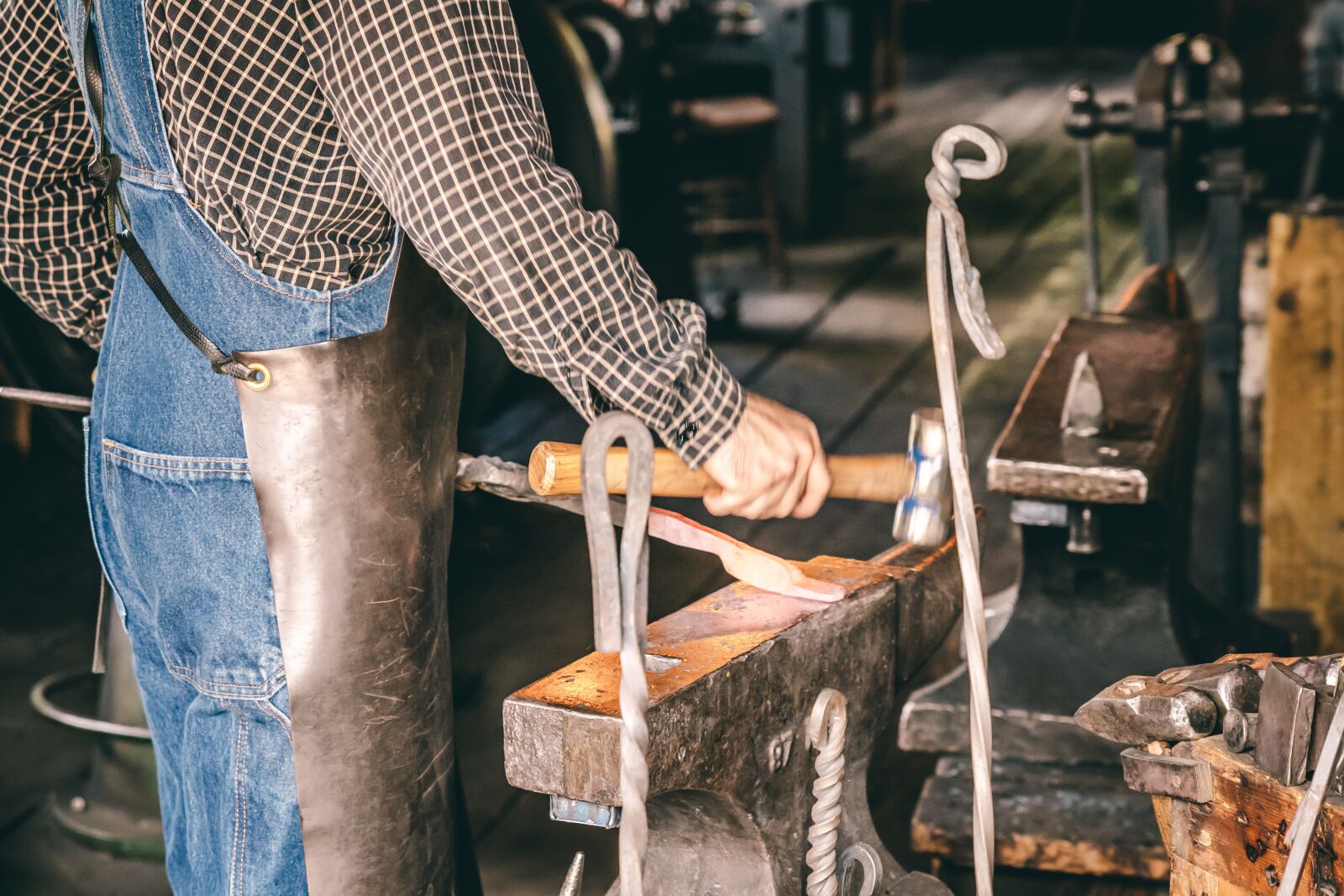 Nikon D500 sample photo. Blacksmith, iron work, forge photography