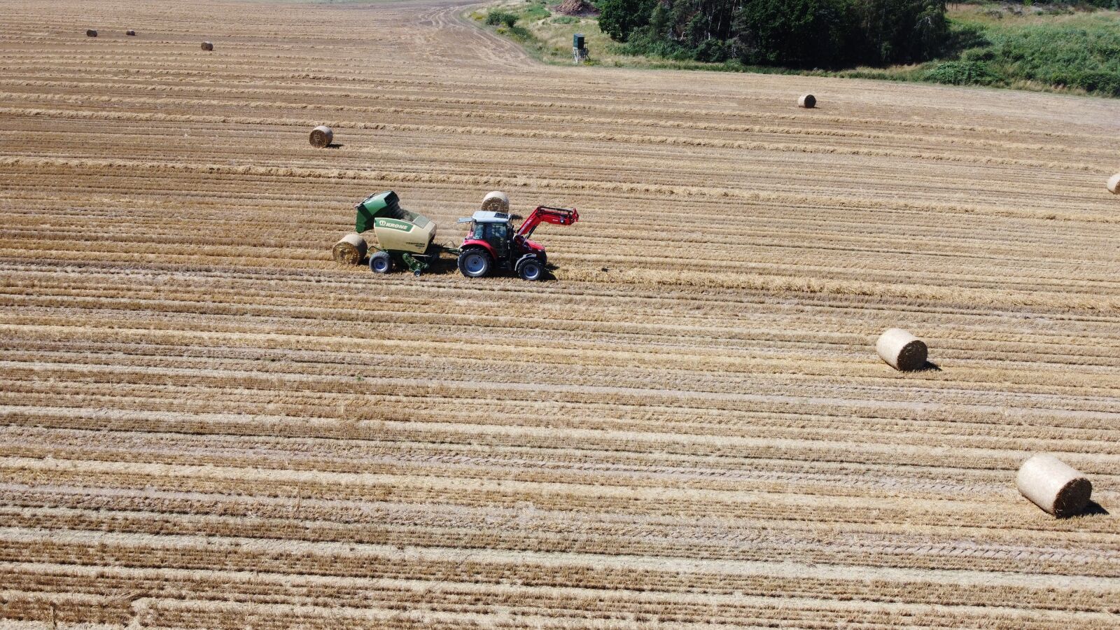 DJI FC7203 sample photo. Tractor, summer, agriculture photography