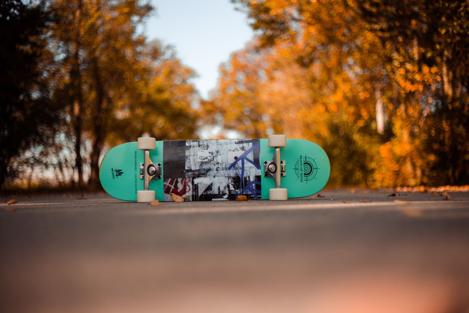 Canon EF 50mm F1.8 II sample photo. Skateboard, man, autumn photography