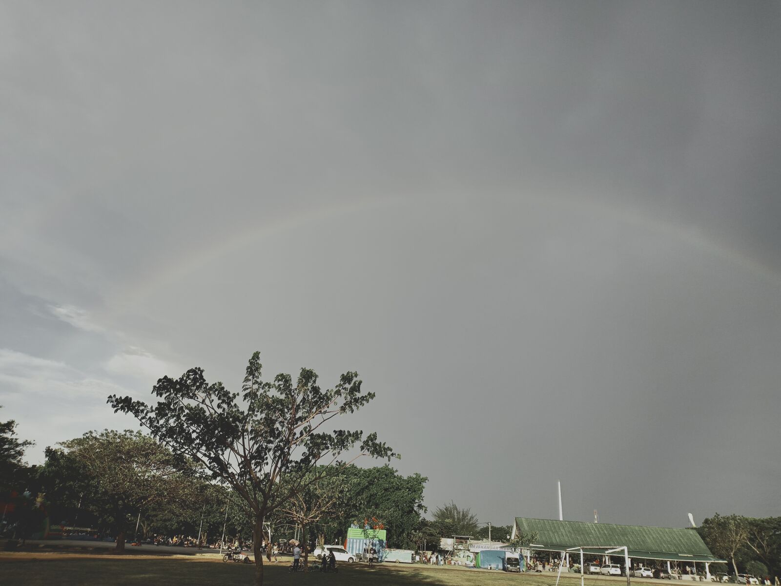 OPPO F7 sample photo. Rainbow, cloud, sky photography