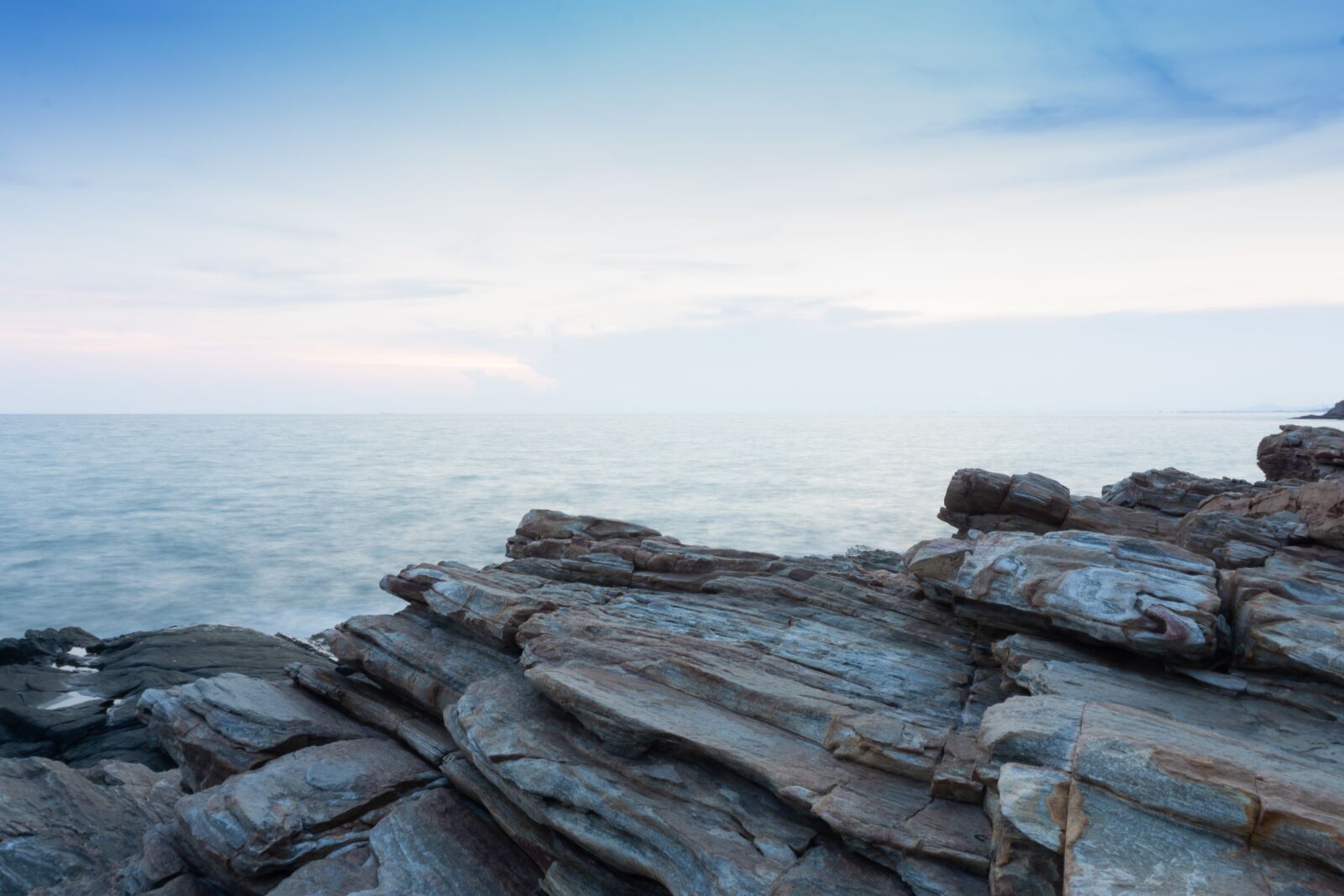 Sony a6000 sample photo. Sea, blue, rock photography