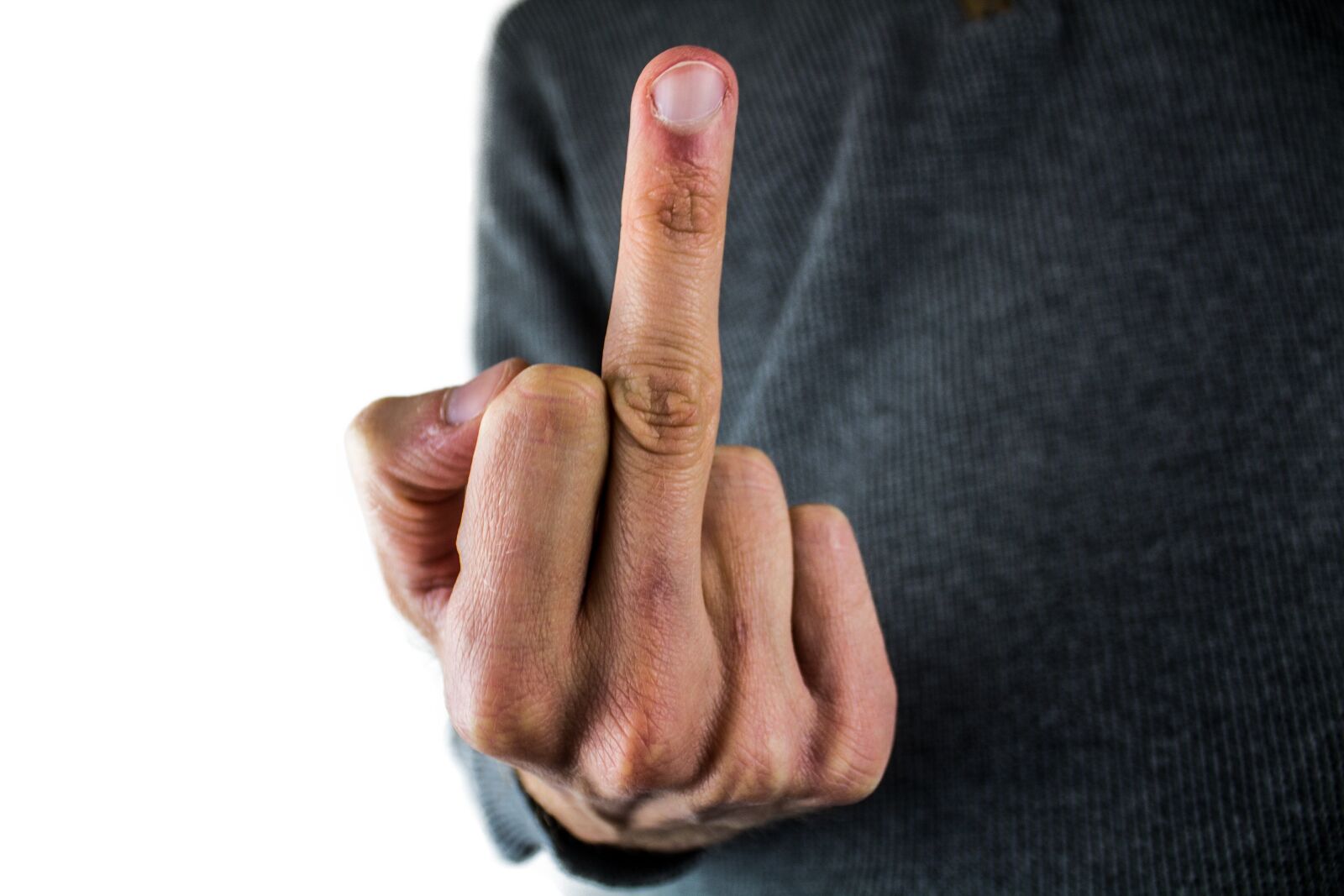 Canon EOS 600D (Rebel EOS T3i / EOS Kiss X5) sample photo. Middle finger, finger gesture photography