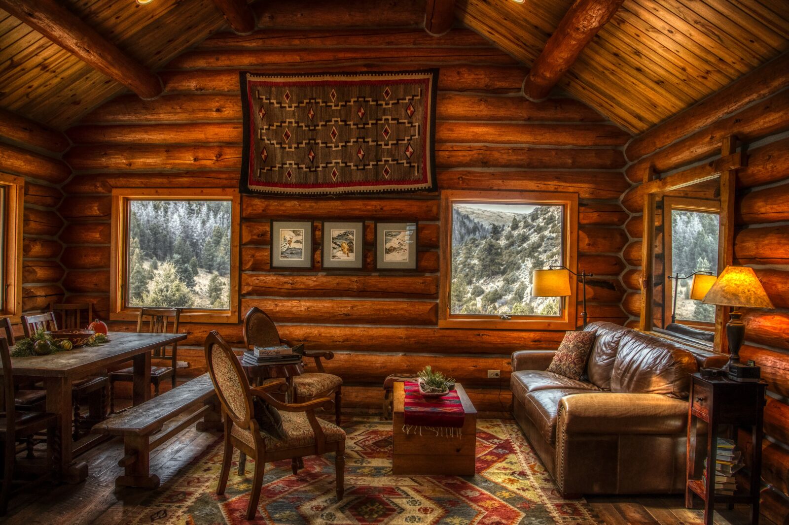Canon EOS 5DS R sample photo. Log cabin, inside, indoors photography