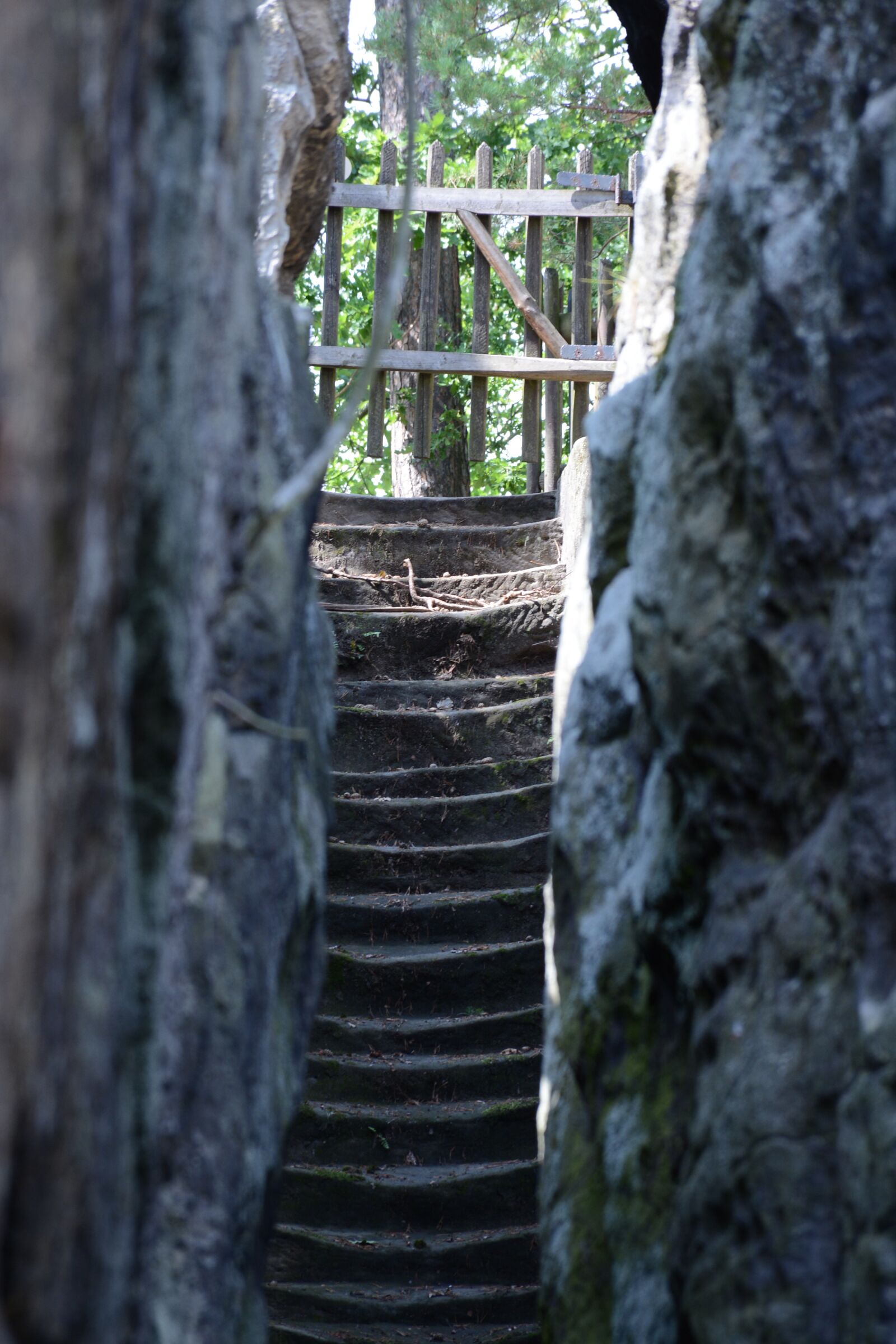 Nikon D7100 sample photo. Rock, stairs, landscape photography
