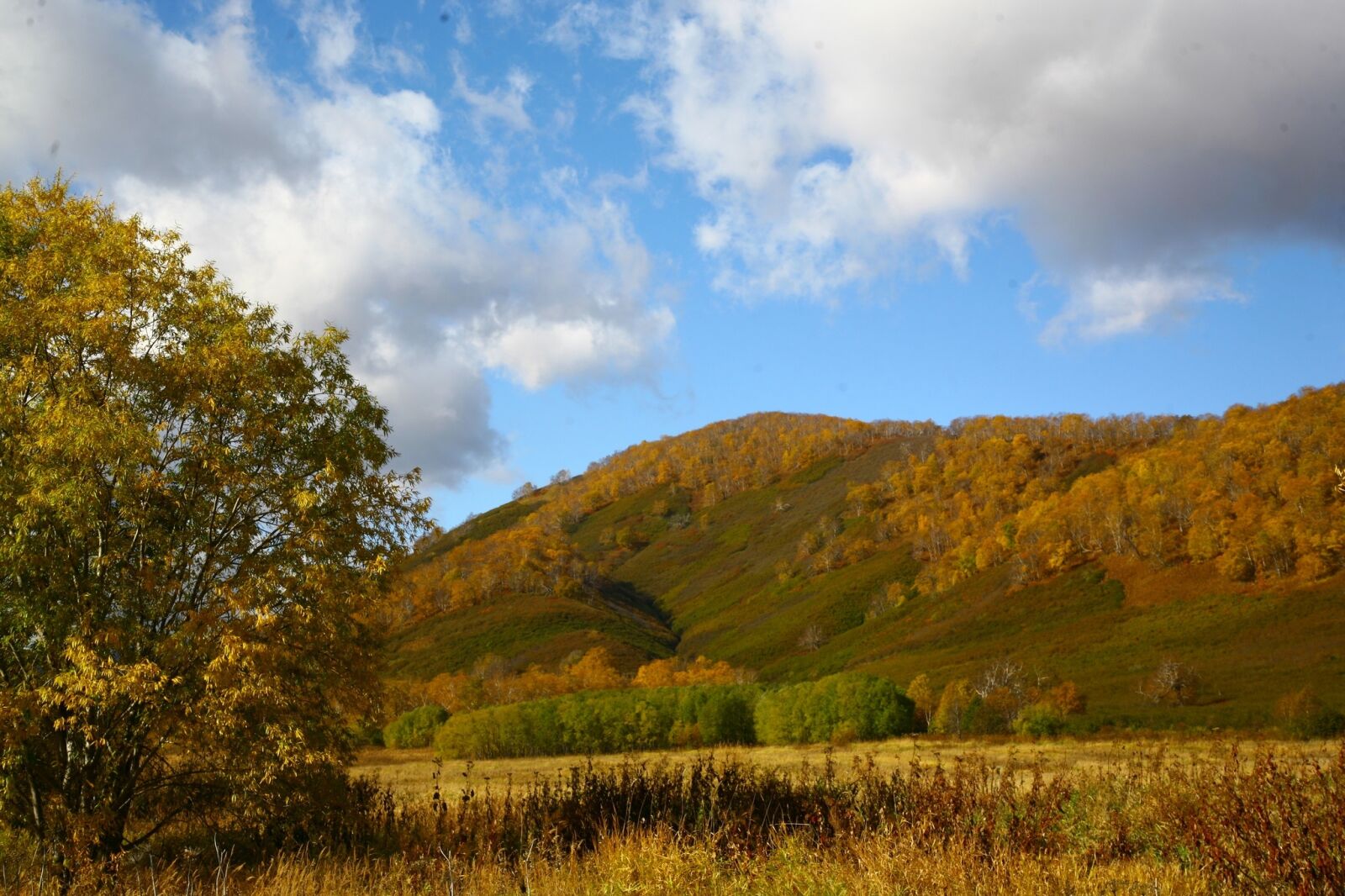 Canon EOS 5D sample photo. Autumn, mountains, clouds photography