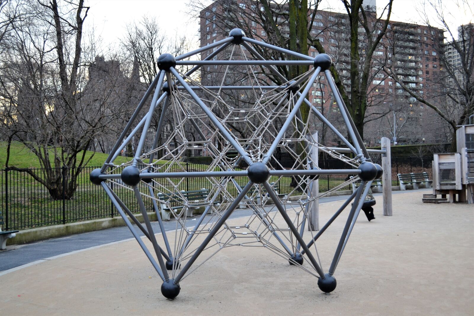 Nikon D3100 sample photo. Monkey bars, sand park photography