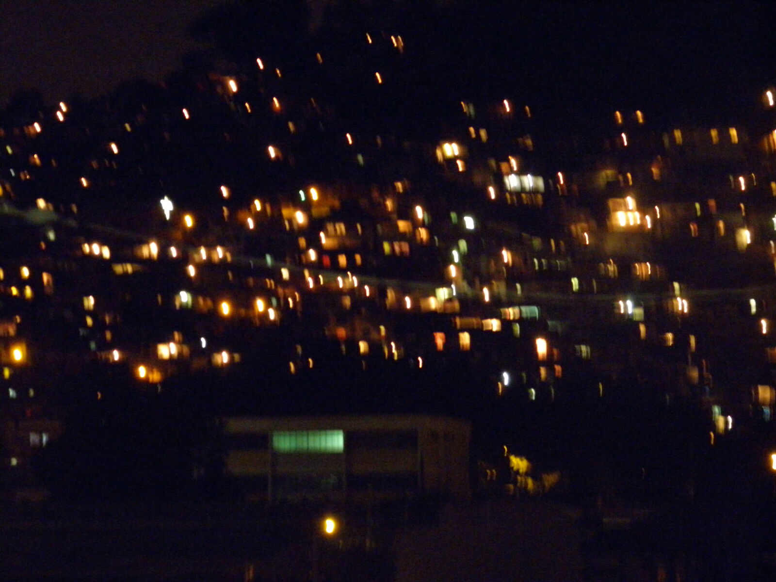 Olympus SP600UZ sample photo. Favela, lights photography
