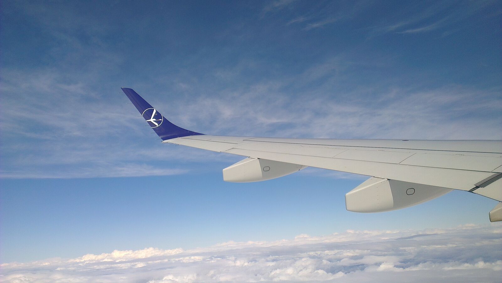 HTC ONE X sample photo. Airplane, sky, blue photography