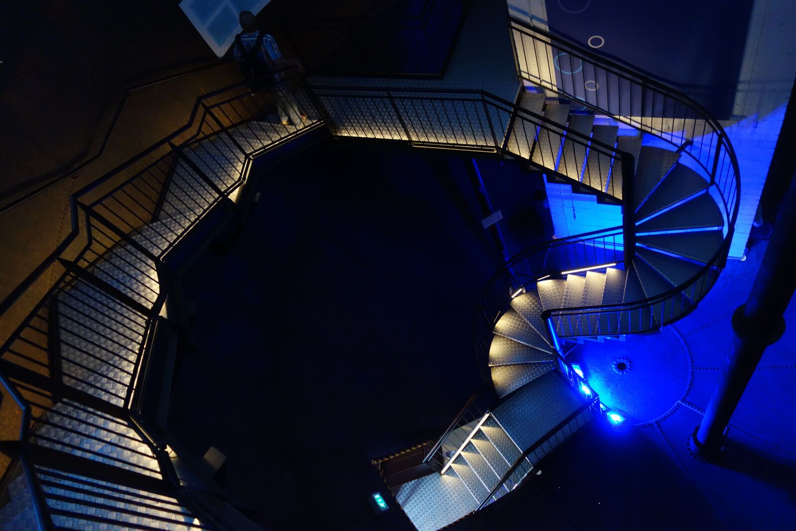 Sony Cyber-shot DSC-RX100 sample photo. Stairs, dark, lighting photography
