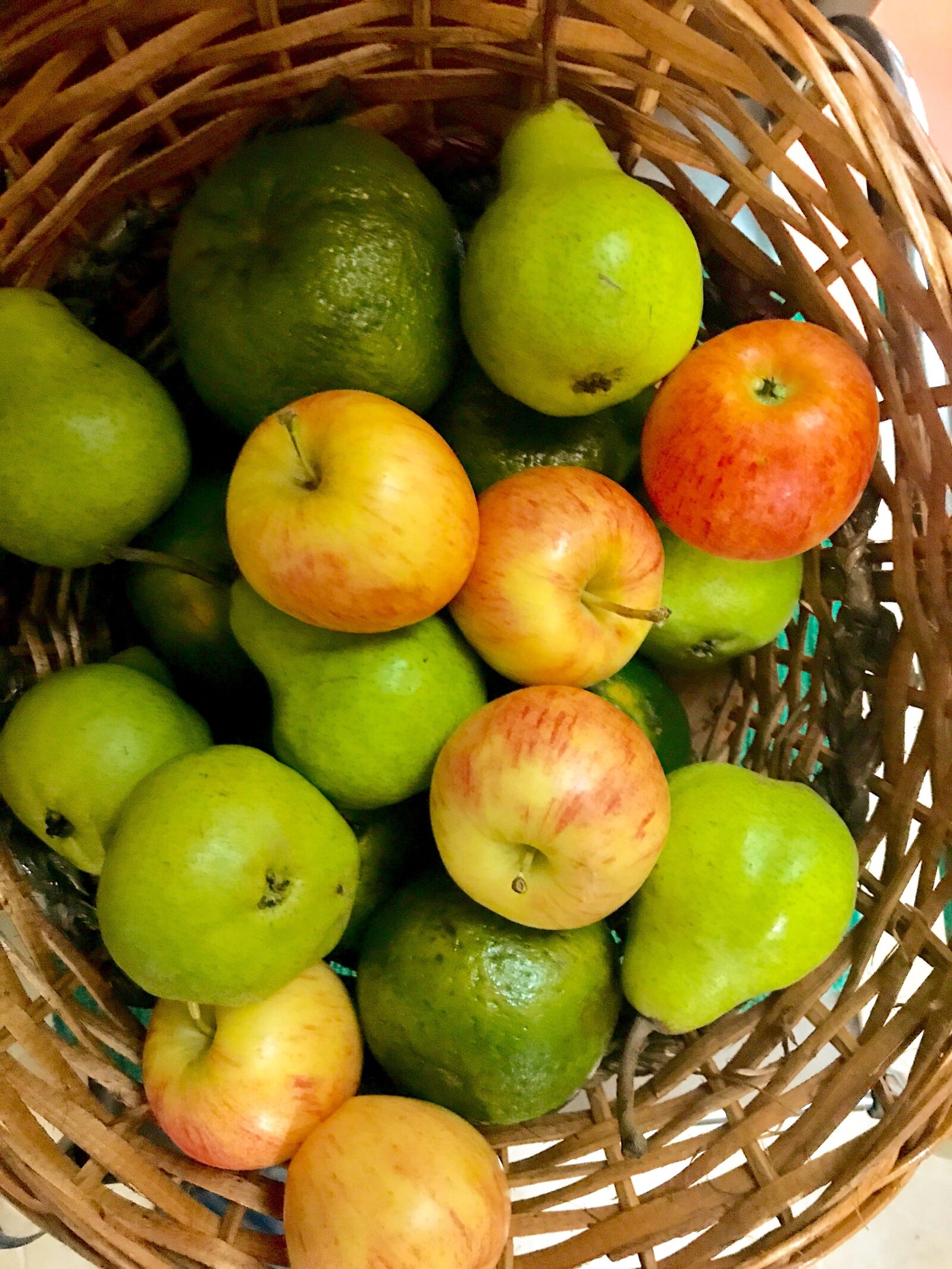 Apple iPhone 7 sample photo. Basket fruit, fruit wicker photography