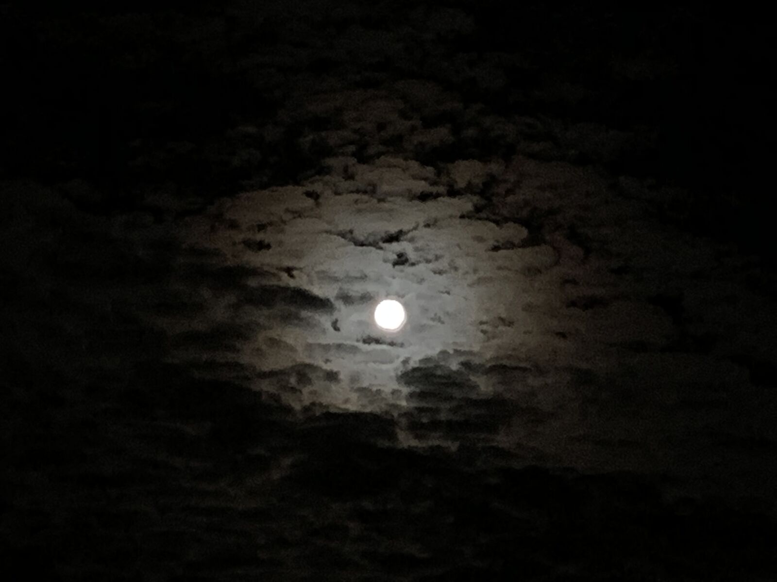 Apple iPhone XR sample photo. Vollmond, wolken, düster photography