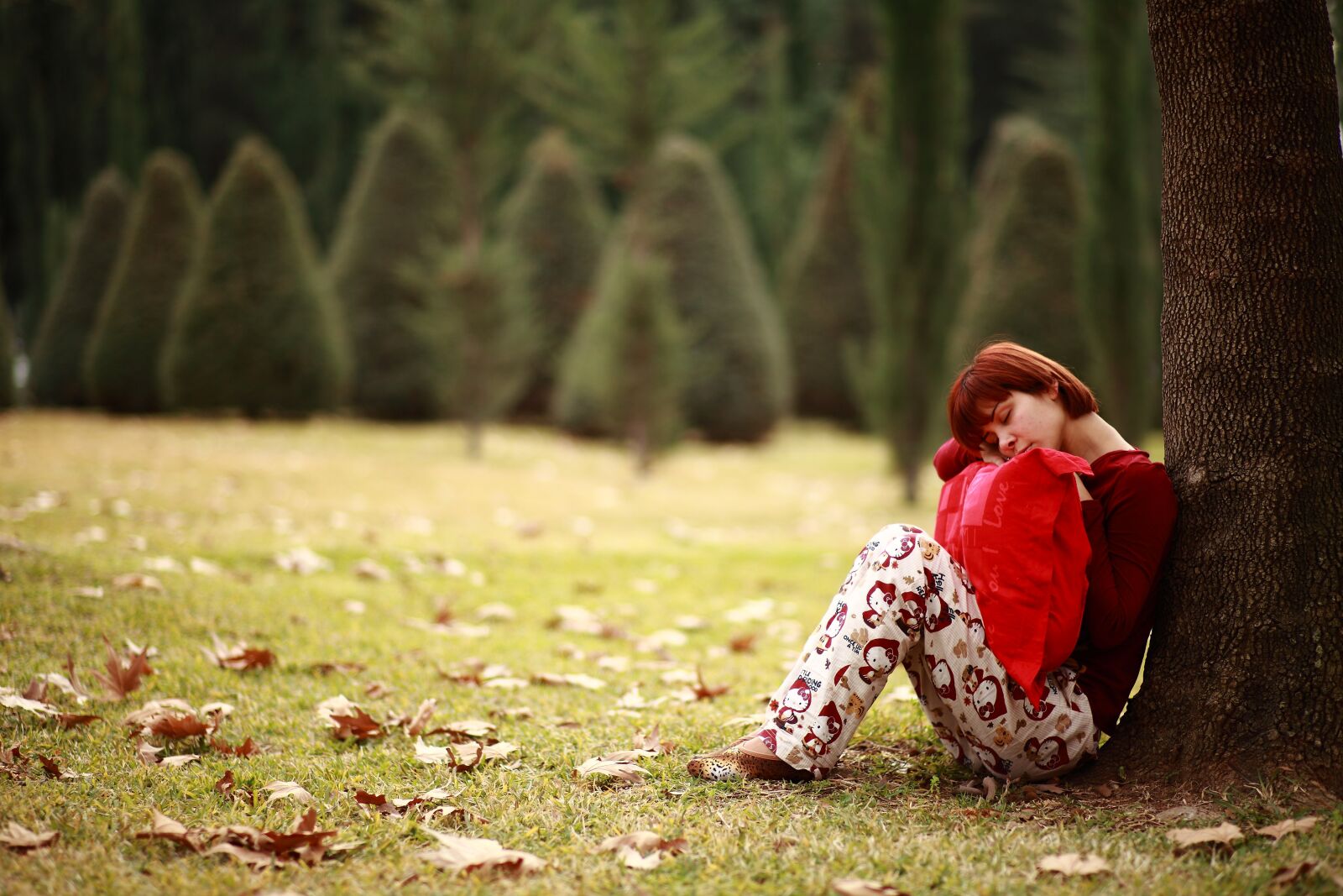 Canon EOS 5D Mark II sample photo. Sleep, pillow, sleepwalking photography