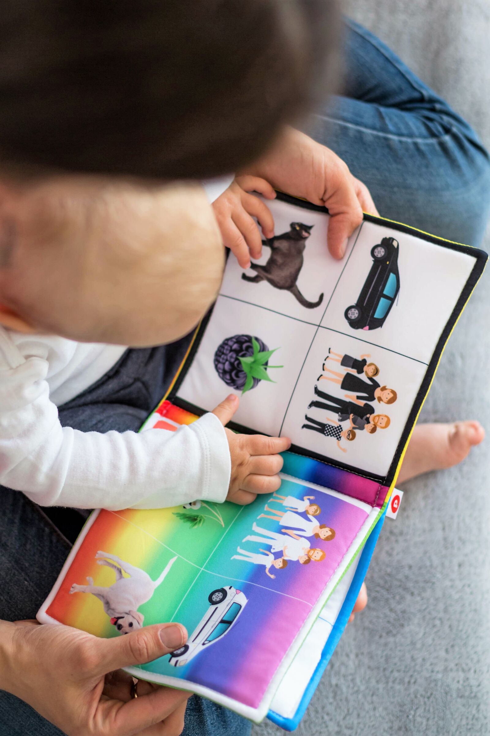Canon EF 50mm F1.4 USM sample photo. Book, play, child photography
