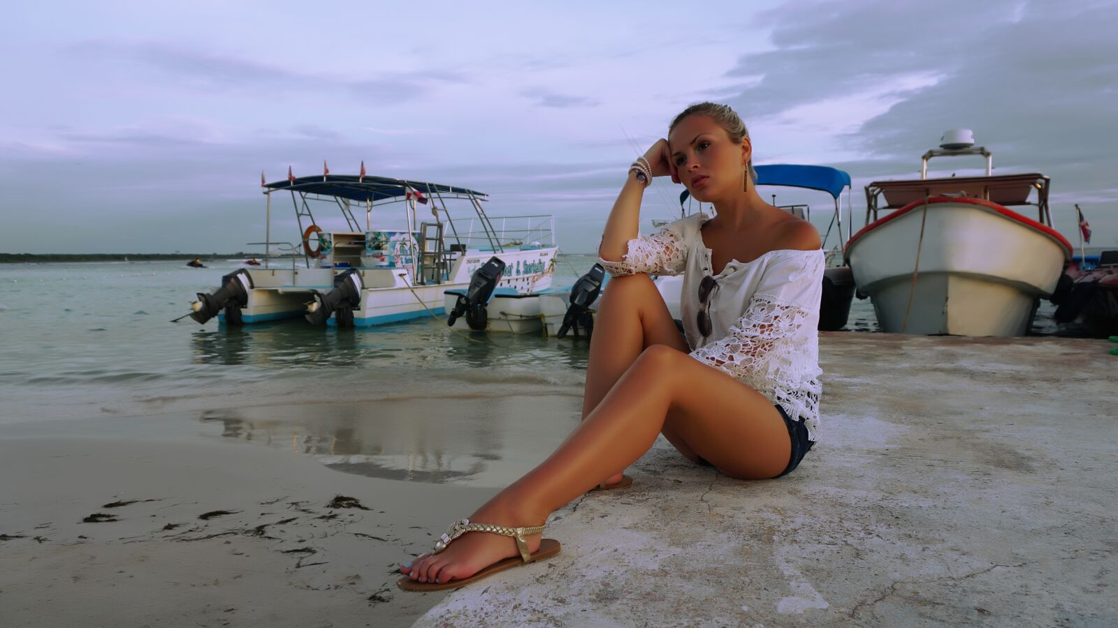 Sony a6300 sample photo. Dominican republic, sunset on photography
