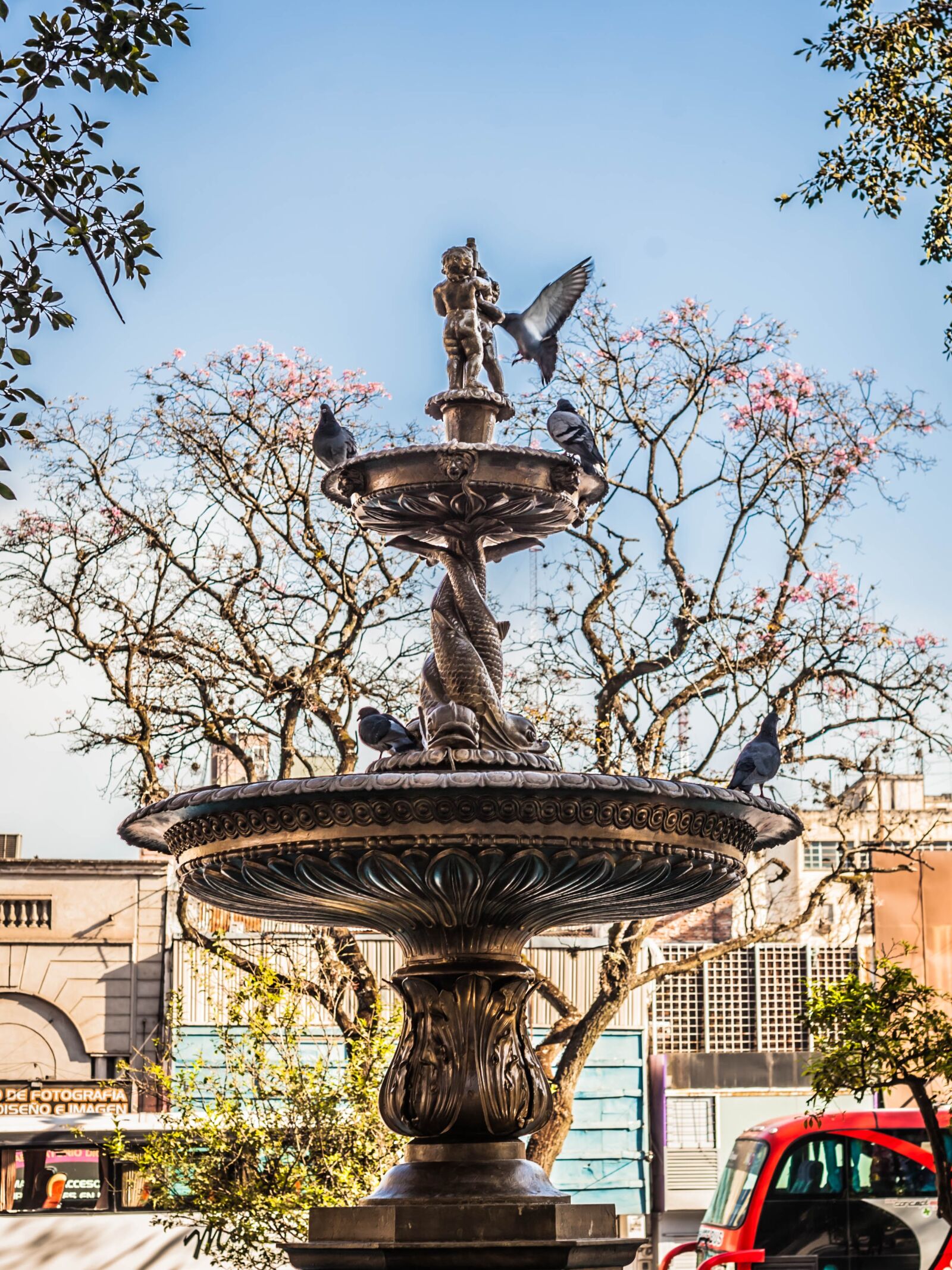 Canon EOS 5D Mark II sample photo. Plaza, source, street photography
