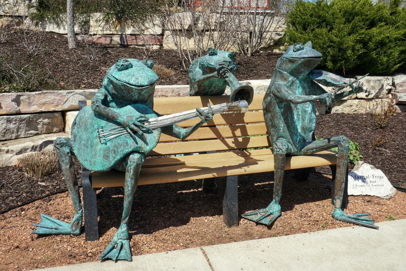 Sony a6000 sample photo. Frogs, musical, metal photography