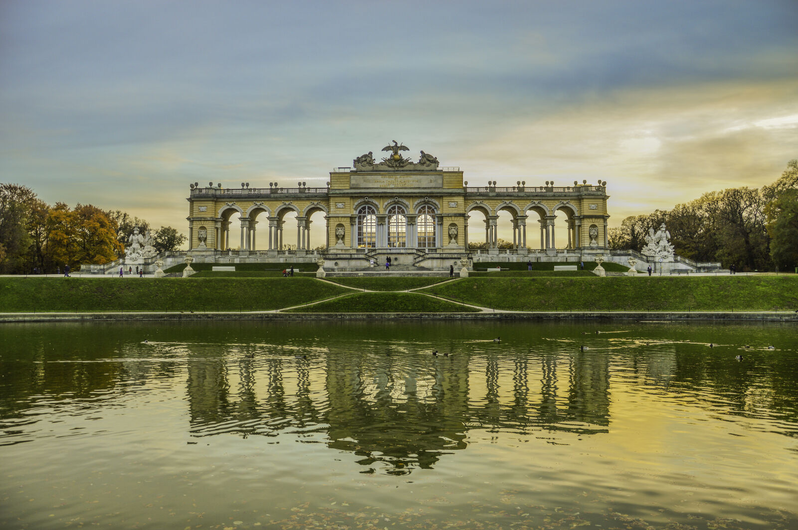 Nikon D3200 sample photo. Sunset, garden, austria, reflections photography