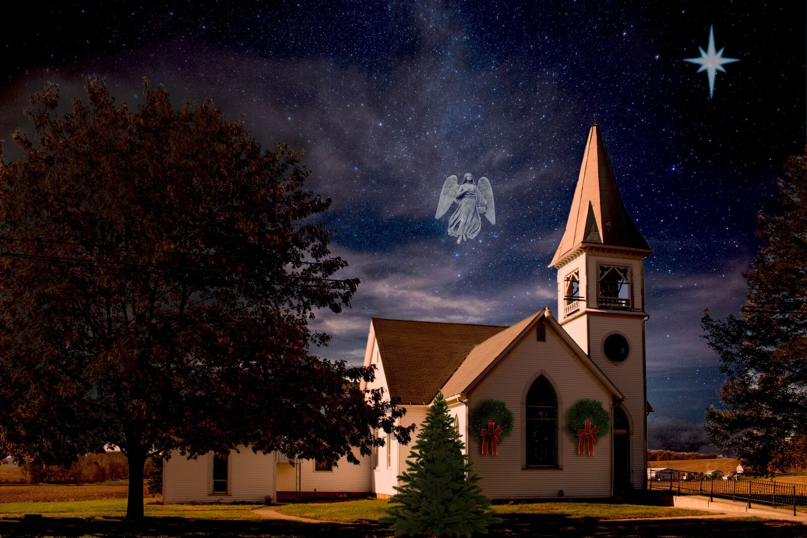 Canon EOS 100D (EOS Rebel SL1 / EOS Kiss X7) sample photo. Christmas, church, angel photography