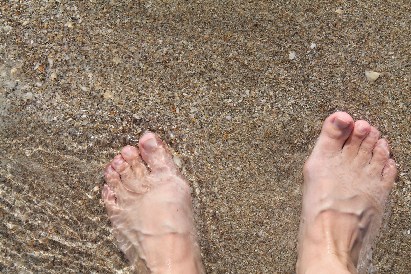 Canon EOS 1100D (EOS Rebel T3 / EOS Kiss X50) sample photo. Feet, sand, water photography