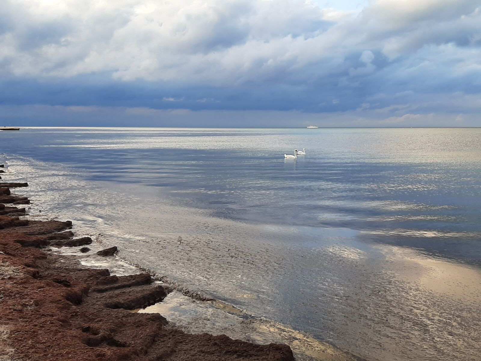 Samsung Galaxy A50 sample photo. Baltic sea, mirroring, water photography