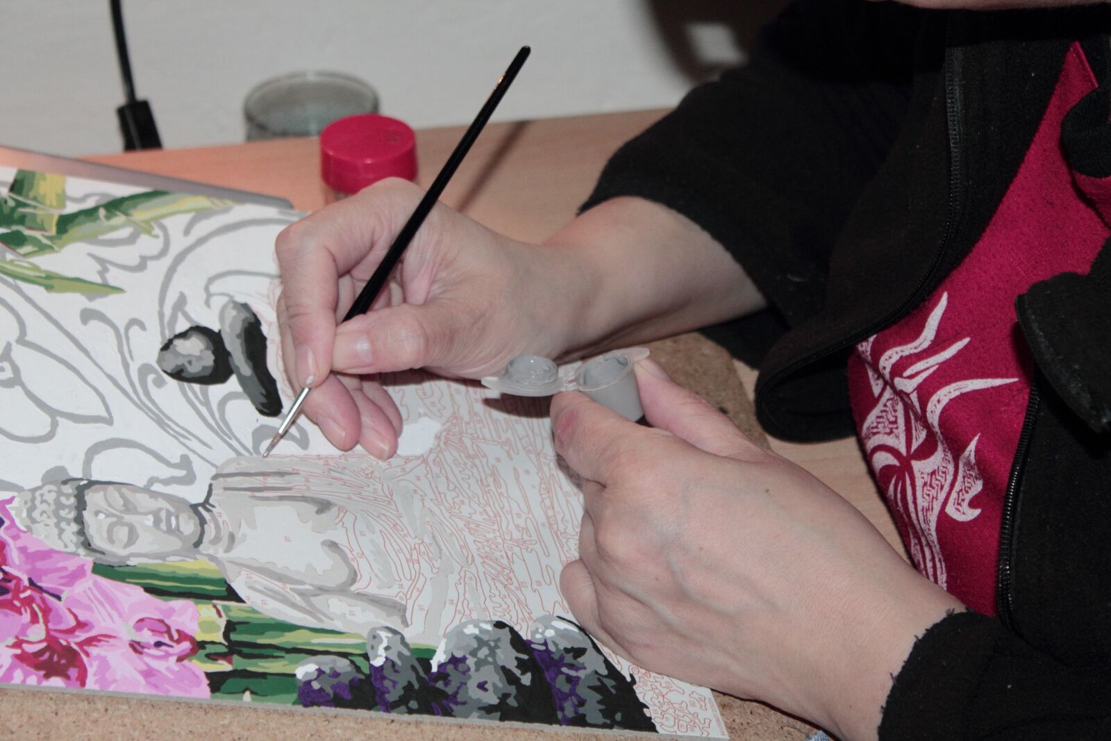 Canon EOS 1100D (EOS Rebel T3 / EOS Kiss X50) sample photo. Painter, painting, brush photography