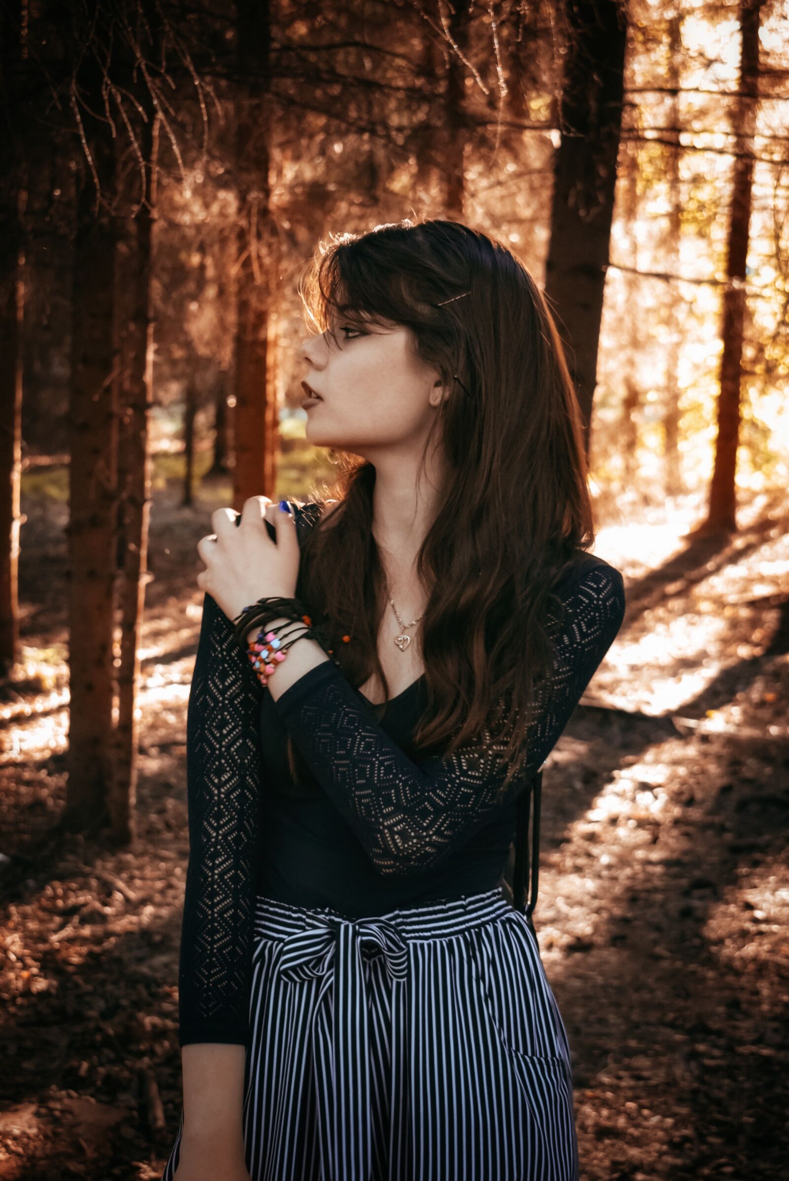 Nikon D5300 sample photo. Girl, forest, story photography