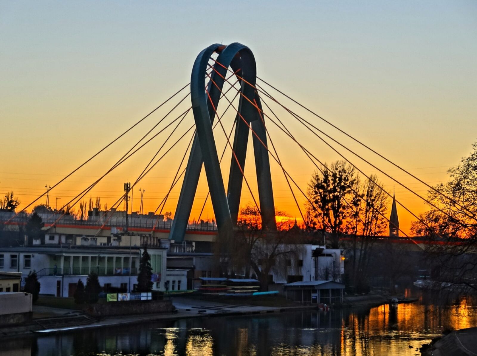 Sony Cyber-shot DSC-HX20V sample photo. Most uniwersytecki, bydgoszcz, bridge photography