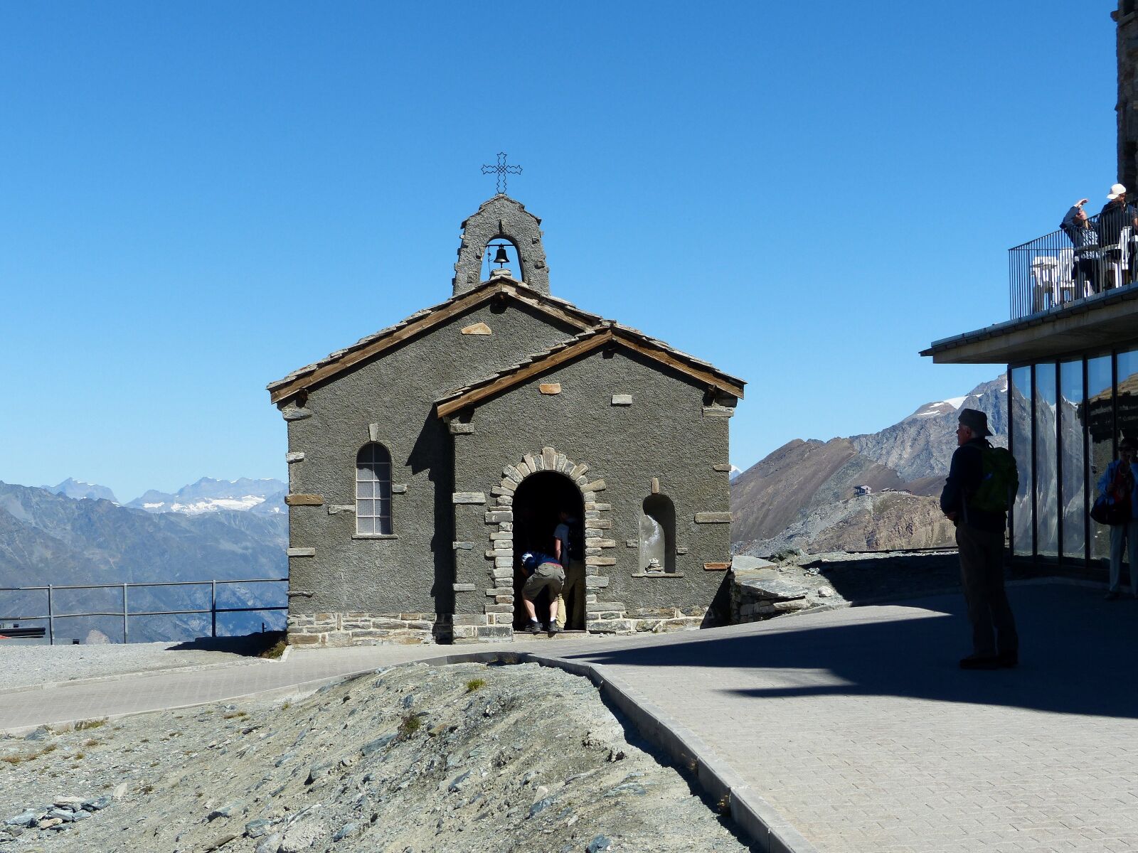 Panasonic Lumix DMC-FZ200 sample photo. Chapel, alpine, mountains photography