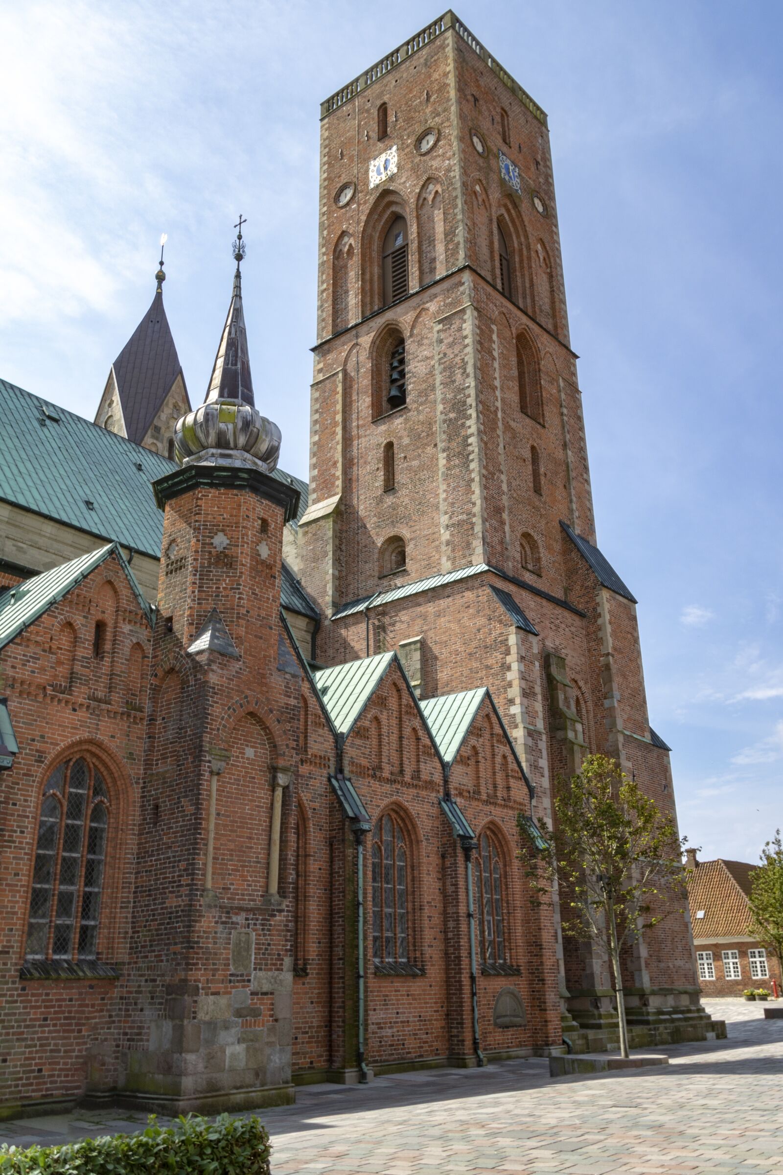 Canon EOS 750D (EOS Rebel T6i / EOS Kiss X8i) + Canon TS-E 90mm F2.8 Tilt-Shift sample photo. Cathedral, ribe, church tower photography