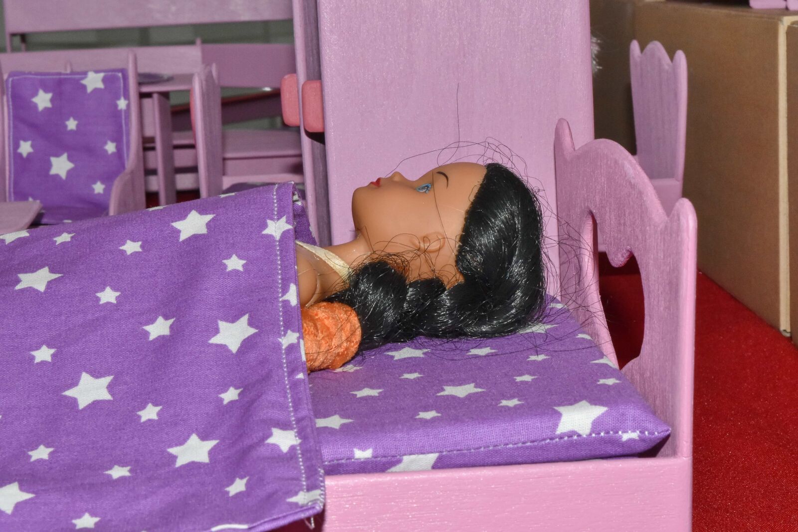 Nikon D5500 sample photo. Bedroom, doll, furniture, lying photography