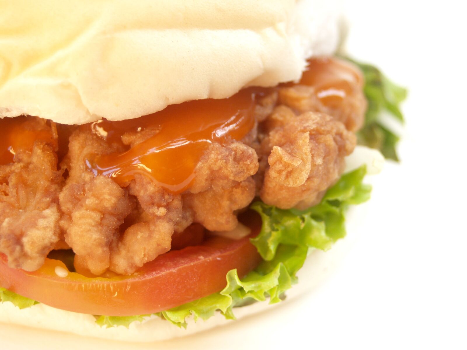 Olympus E-300 (EVOLT E-300) sample photo. Hamburger, burger, bun photography