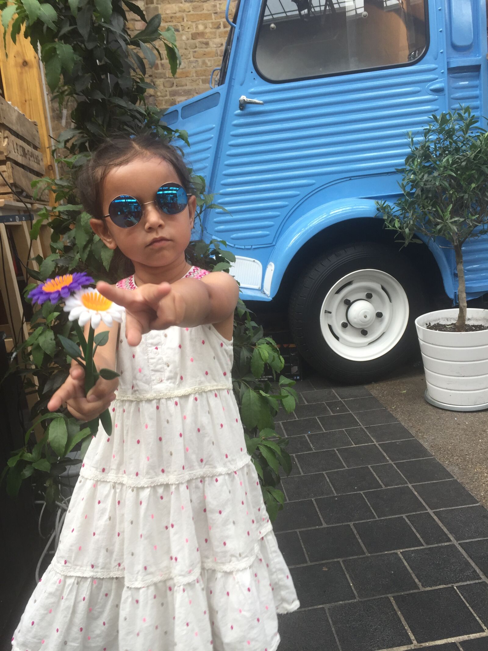 Apple iPhone 6 sample photo. Hippy, van, girl photography