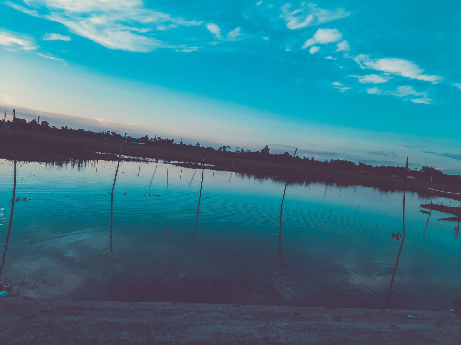 Samsung SM-A505F sample photo. Nature, blue sky, water photography