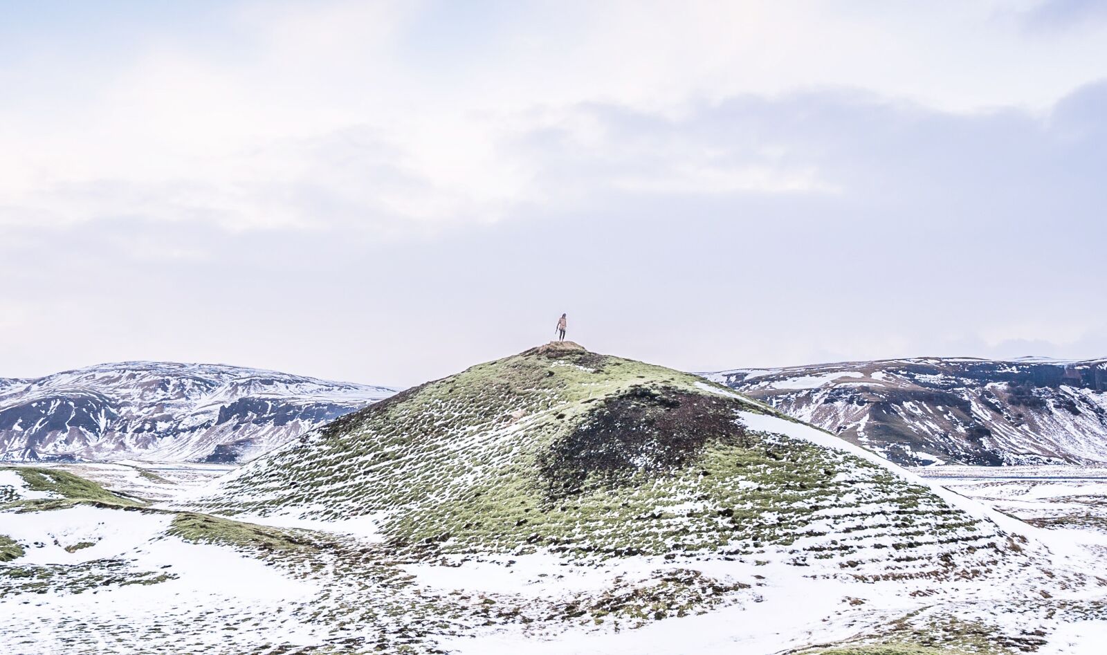 24-70mm F2.8 G SSM II sample photo. Iceland, hill, winter photography