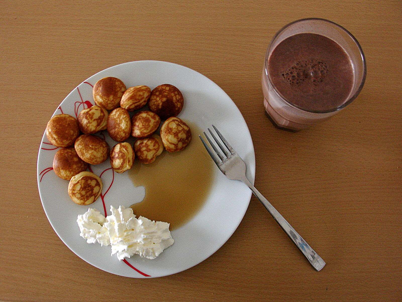 Sony DSC-V3 sample photo. Breakfast, cocoa, cream, drink photography
