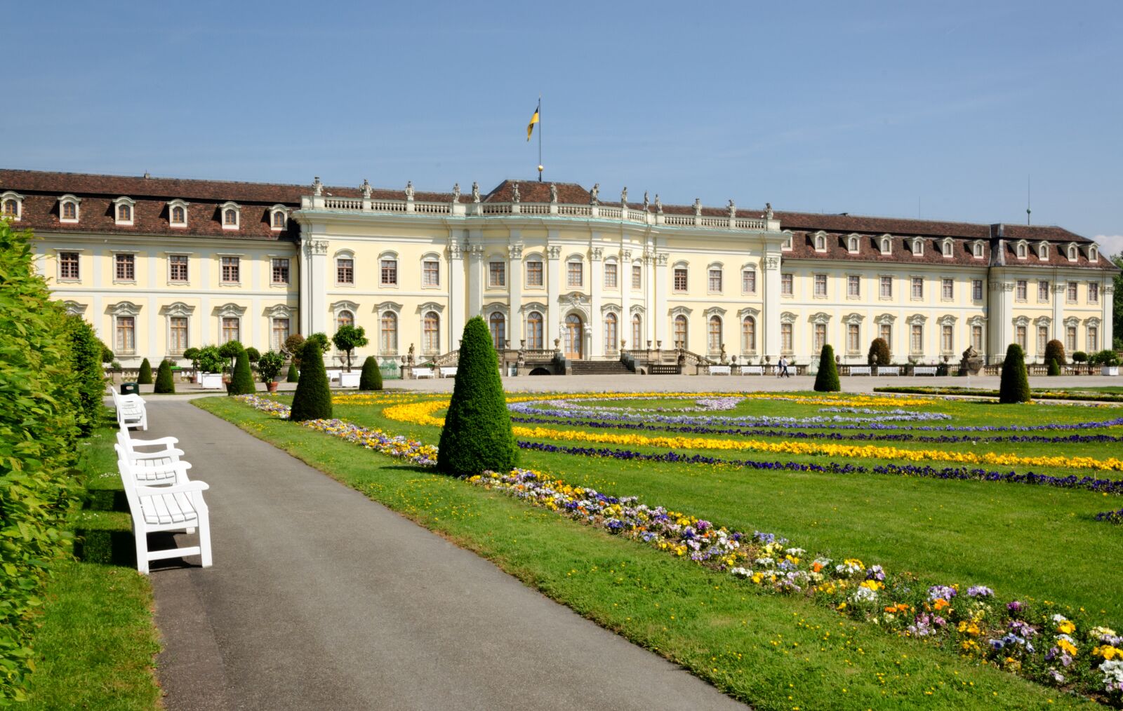 Nikon D5100 sample photo. Castle, ludwigsburg germany, baroque photography