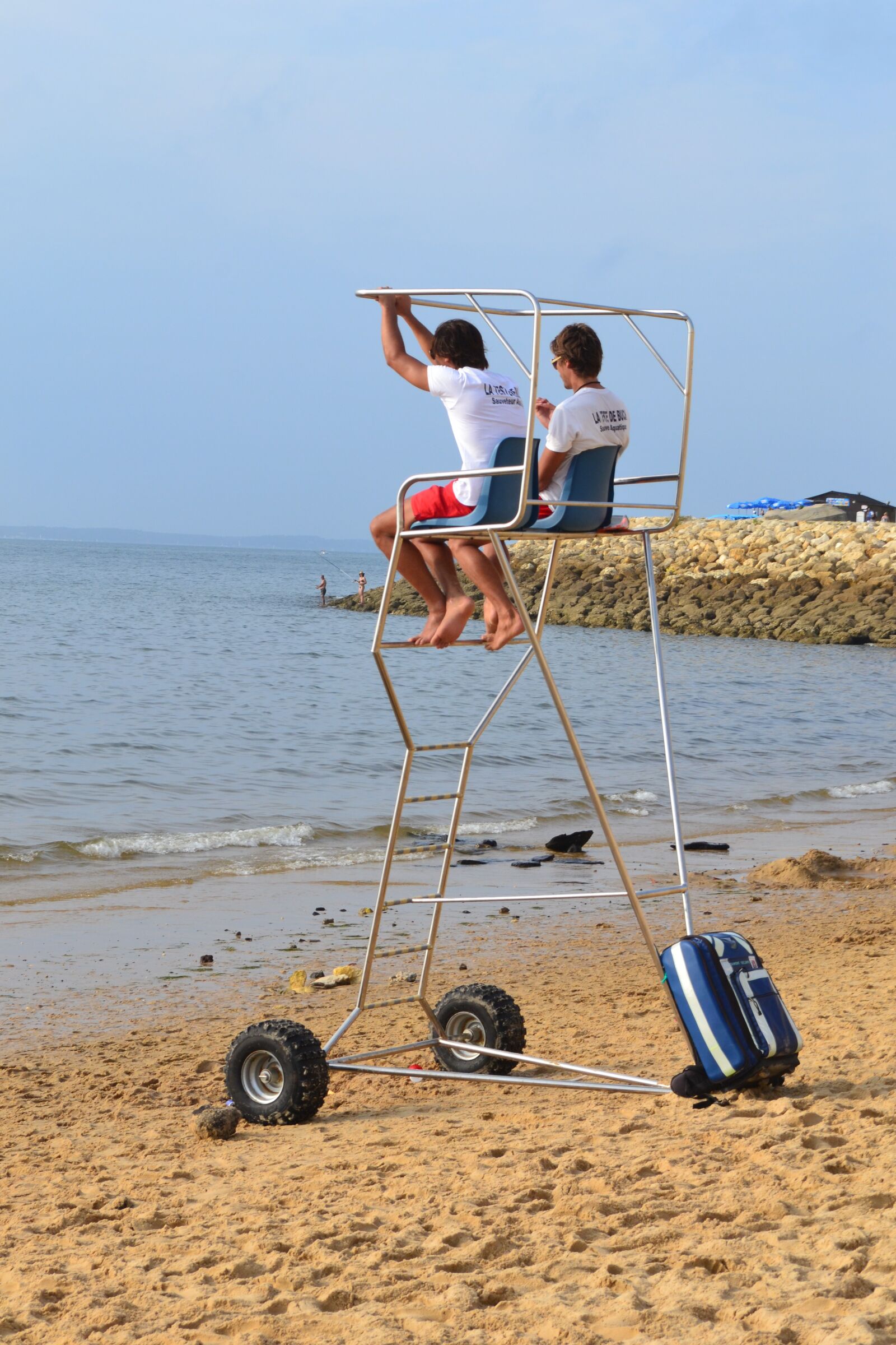Nikon D3100 sample photo. Rescuer, rescue service, beach photography