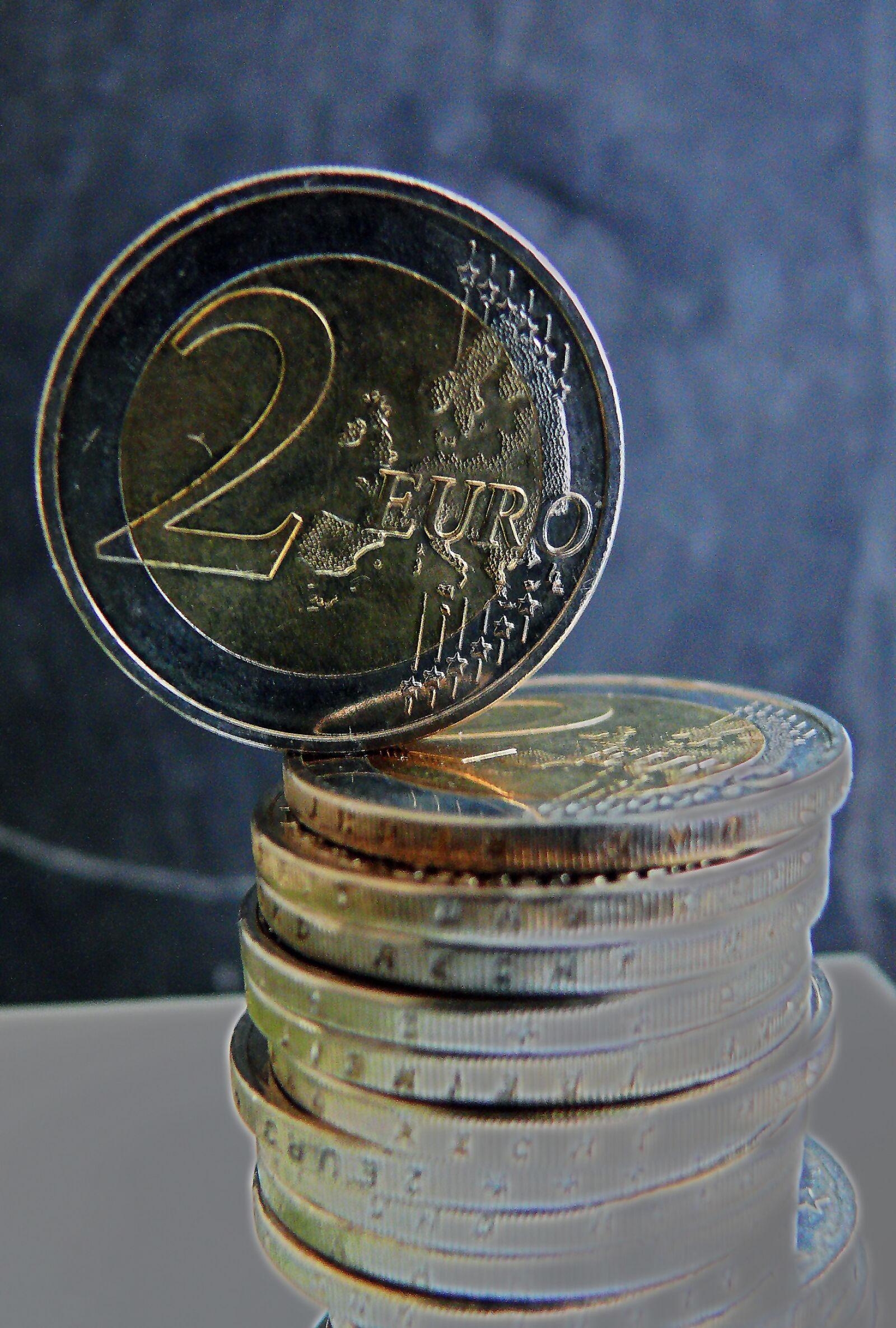 Leica V-LUX 1 sample photo. Euro, euro coins, money photography