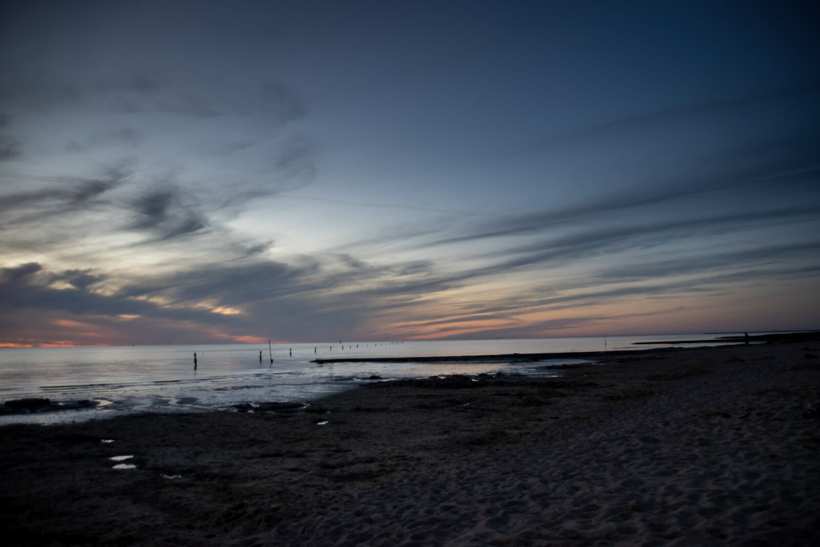 Nikon D5500 sample photo. Cuxhaven, sunset, north sea photography