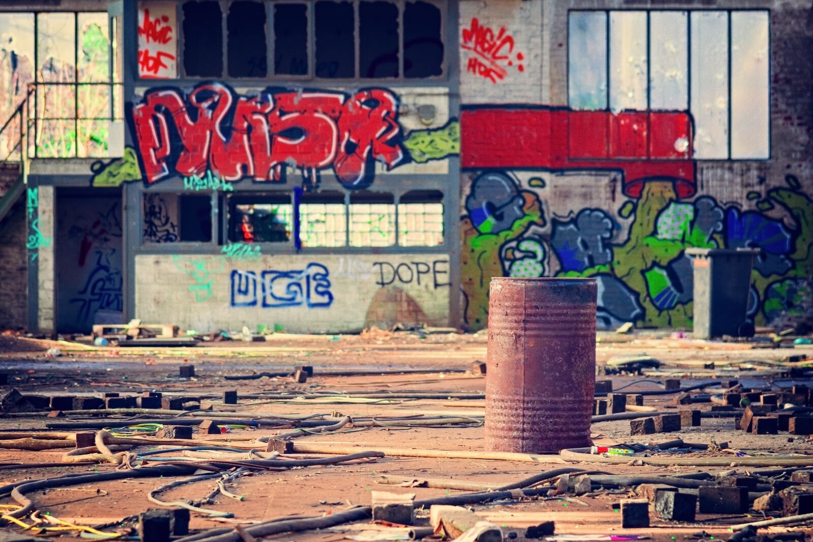Nikon D3300 sample photo. Lost places, hall, grafitti photography