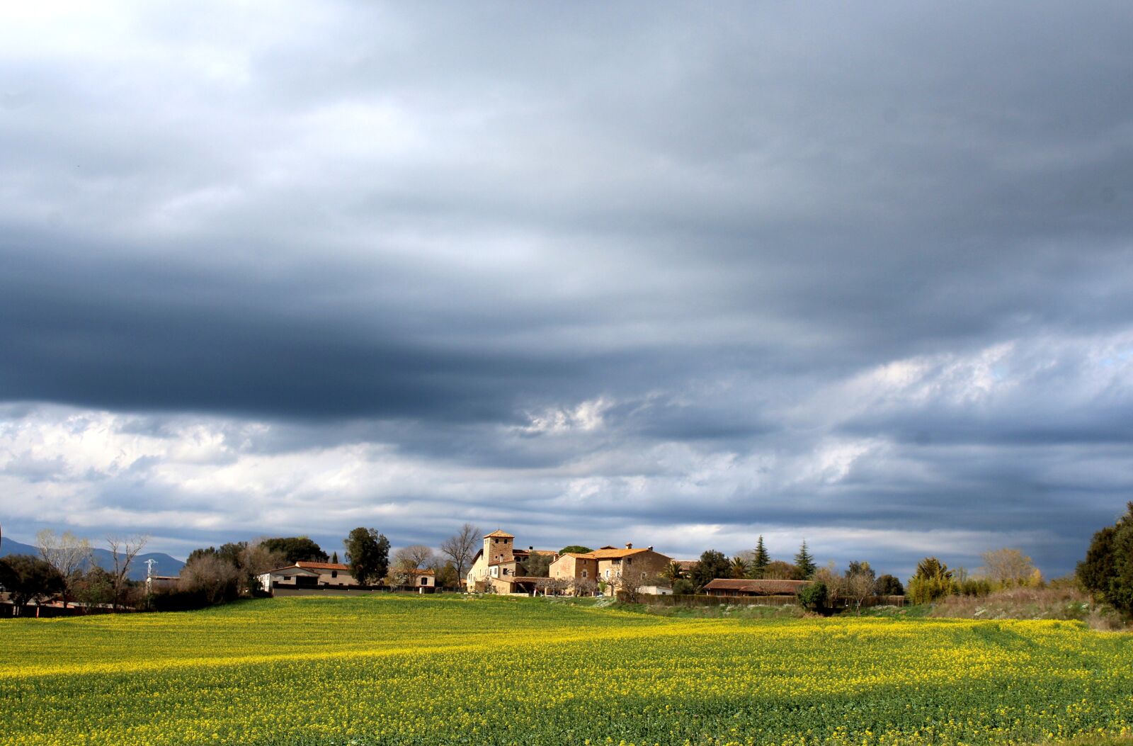 Canon EOS 1200D (EOS Rebel T5 / EOS Kiss X70 / EOS Hi) sample photo. Field, storm, clouds photography