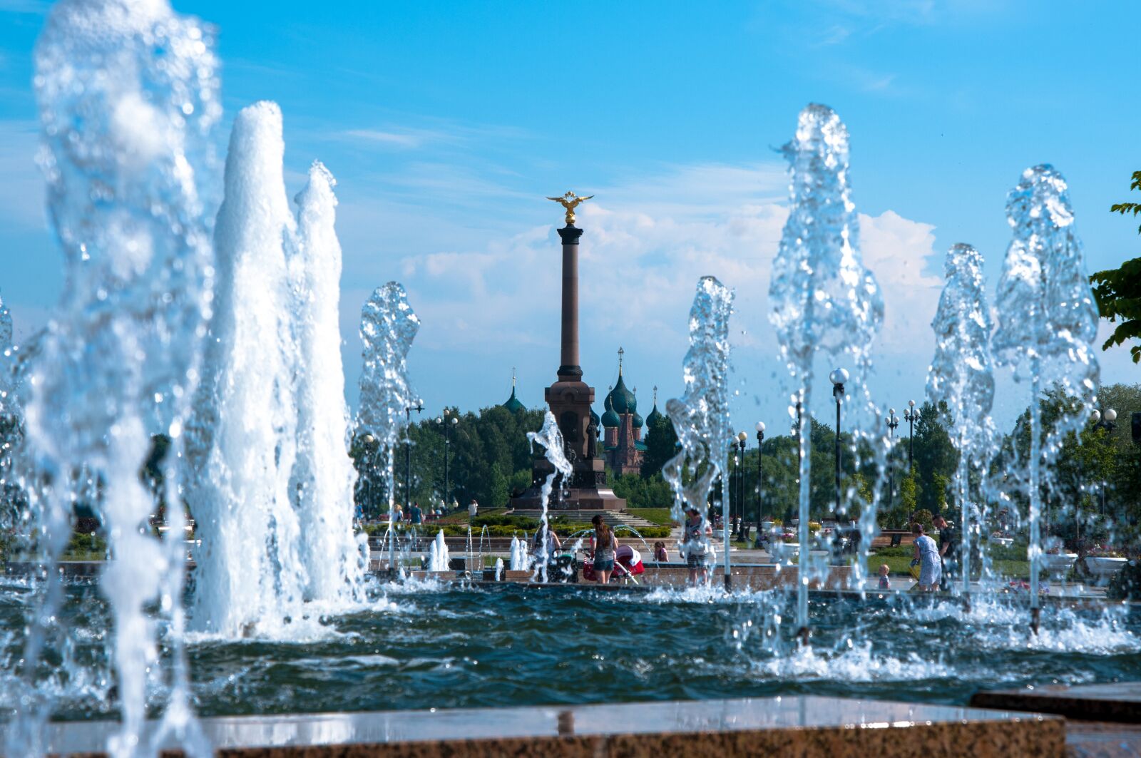 Nikon D300S sample photo. City, yaroslavl, fountain photography